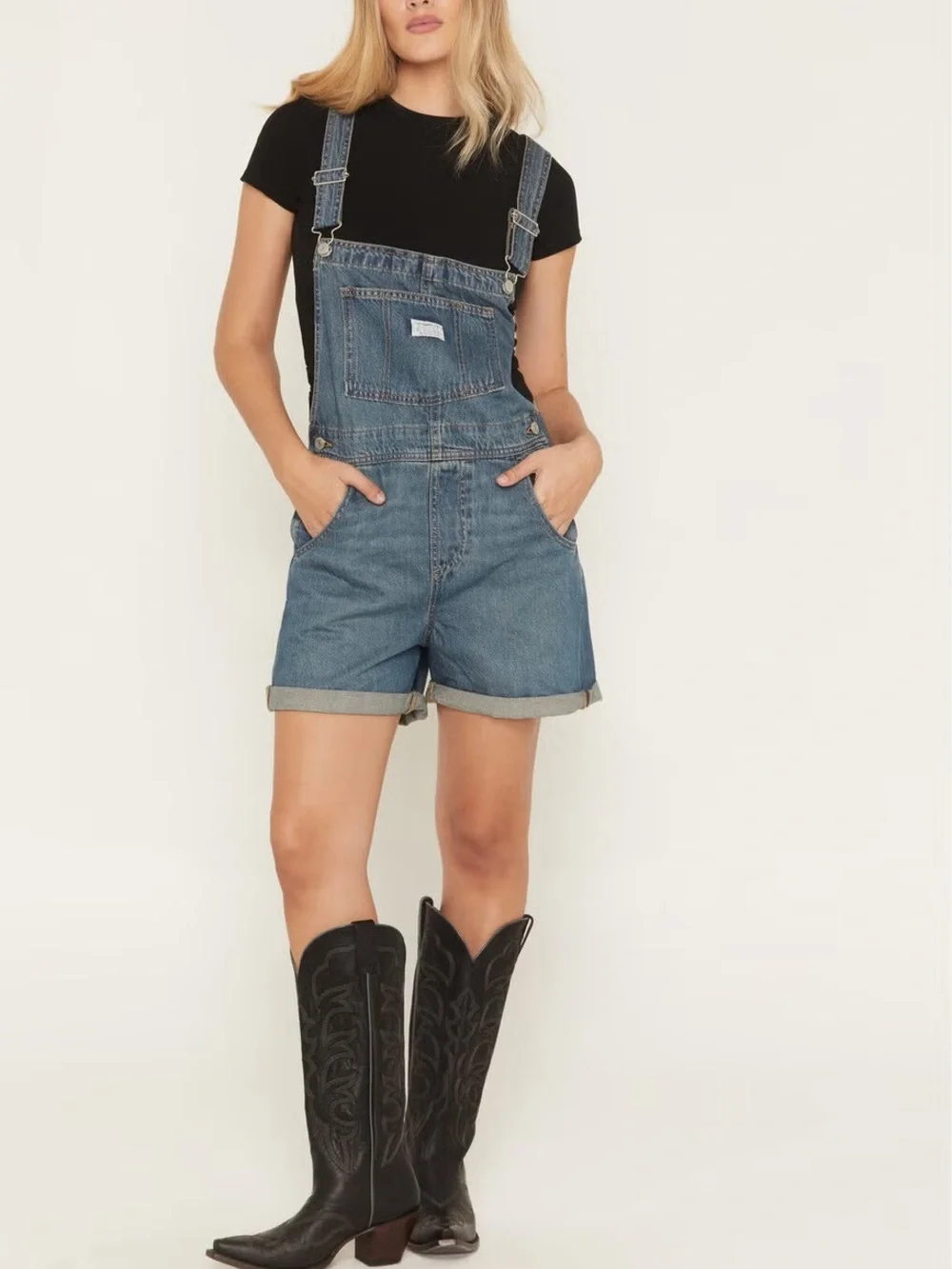LEVI'S WOMEN'S ABOUT LAST WEEK VINTAGE OVERALLS Small